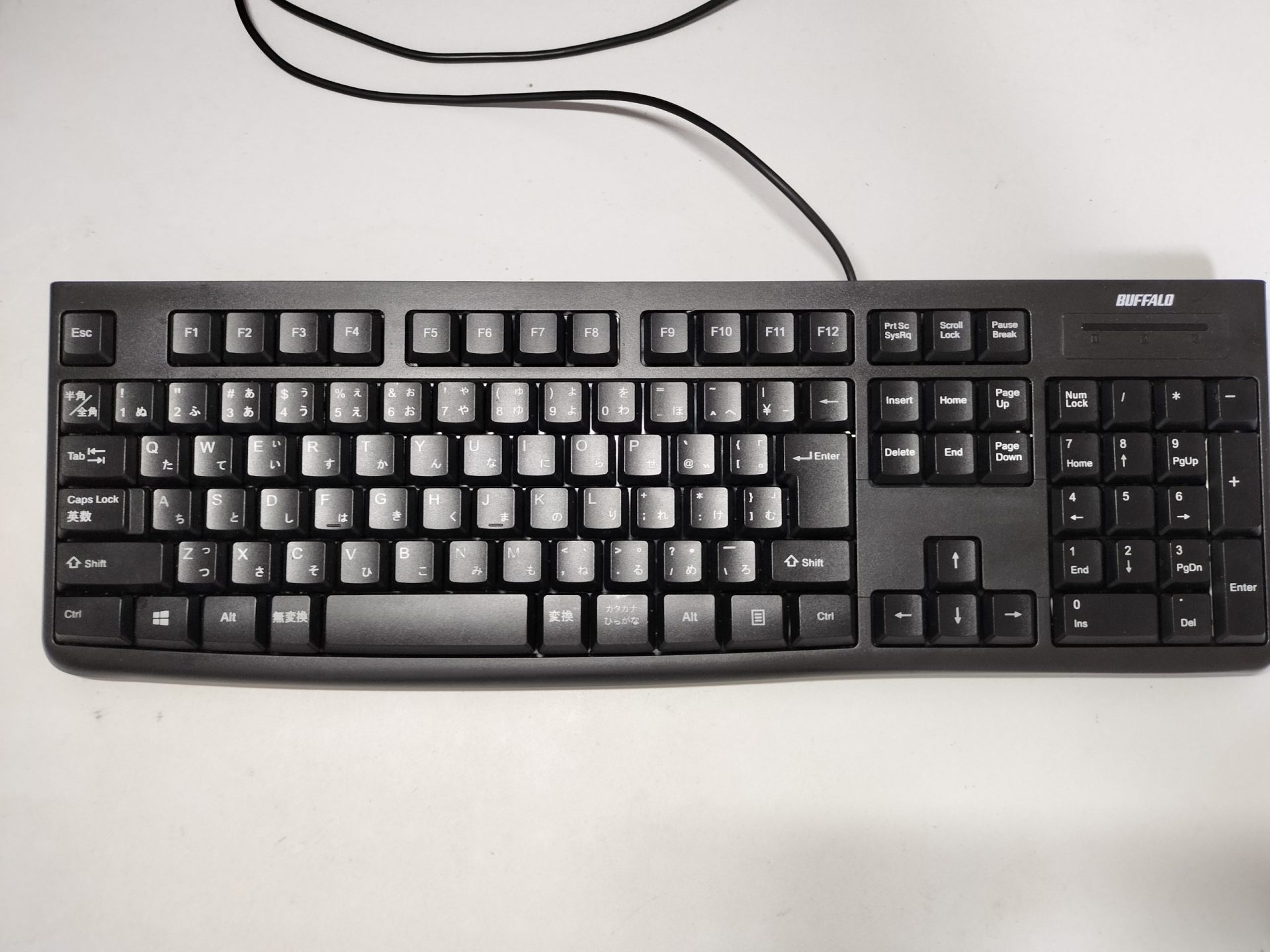 【値下げ】BUFFALO 有線キーボード 7個セット BSKBU100BK BSKBU100BK USB接続 有線スタンダードキーボード BUFFALO